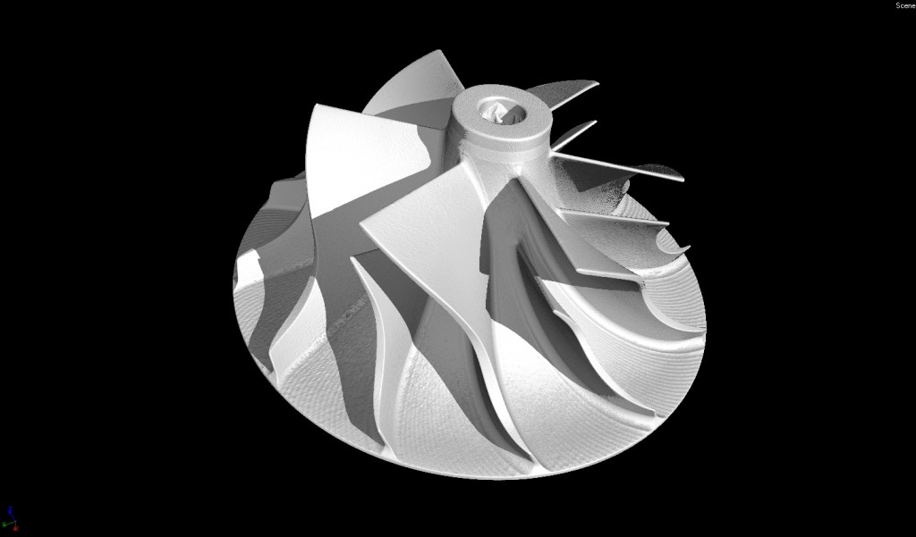 Aluminium fan 3d image
