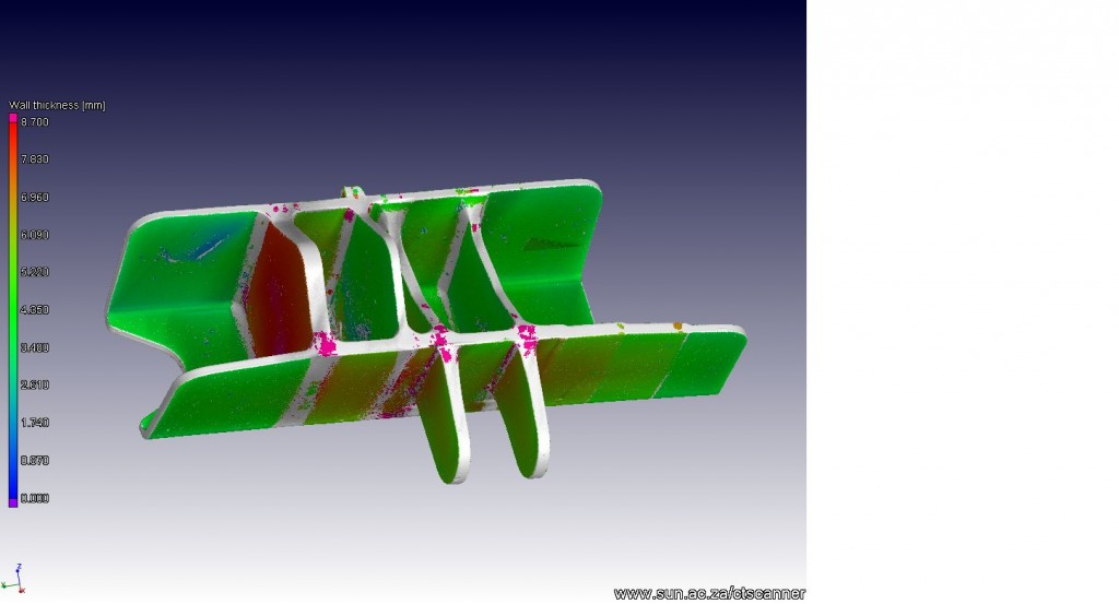 wall thickness analysis 3d view