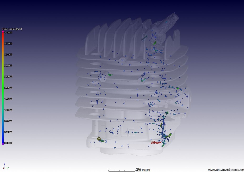 rc airplane engine casing defects larger than 1 mm