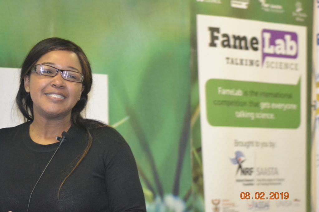 Mbalenhle Sosibo presented her research on HIV prevention through intervention of HIV co-infections