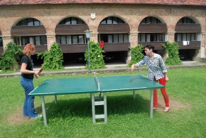 Vicky playing Table Tennis