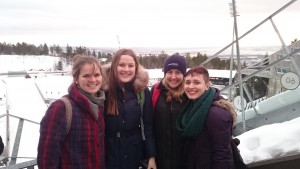 Holmenkollen Ski Jump with friends from Australia, Germany and the US