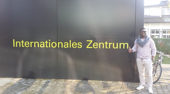 Brian at the University of Stuttgart, Germany