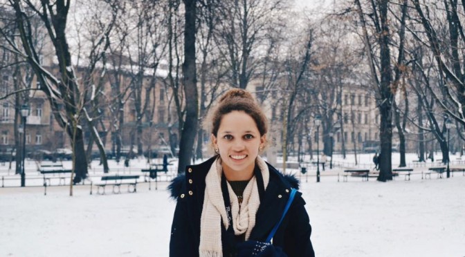 Katy at Humboldt University in Berlin