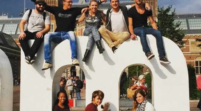Rebecca at the University of Amsterdam