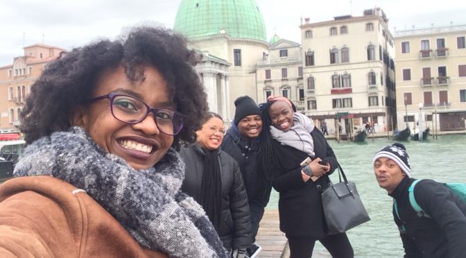 Ndileka at Maastricht University, the Netherlands