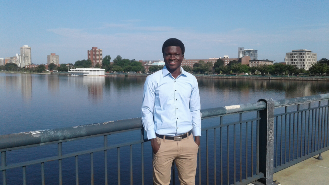 Benjamin on the Harvard Bridge