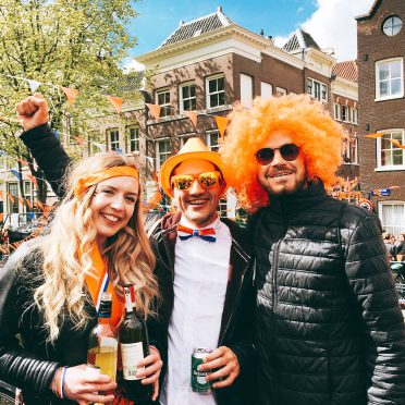 Celebrating a Dutch Event, all dressed up in Orange