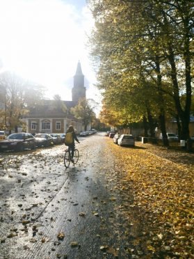 Girl on Bicycle