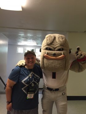Charne with Mascot