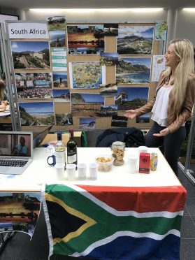 Jacqueline representing South Africa and Stellenbosch University