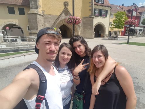 3.Exploring Reutlingen with some other international students.