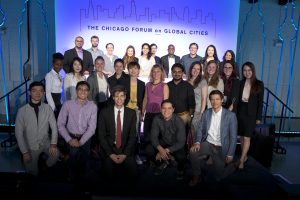 gabrielle with other stduent delegates at the Chicago Council on Global