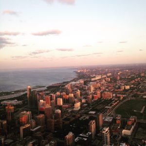 Chicago's skyscrapers early morning