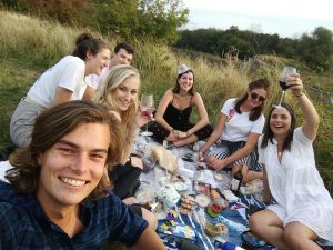 Janco and friends picnicking