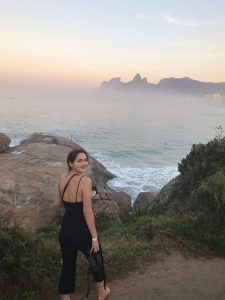 Danielle hiking through Rio