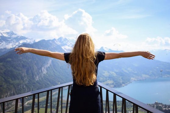 Maria taking in the view