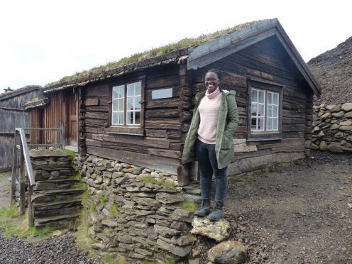 Daphne Wabule at Roros mines