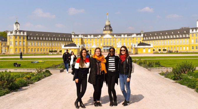 Dorica with her friends at Karlsruhe