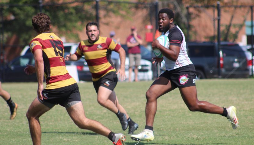 Thabani playing Rugby