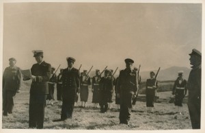 1948 01 26 Annexation ceremony led by LtCdr Richard Dryden Drymond Operation Snoektown 3 43