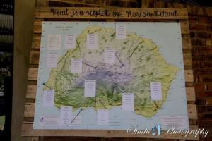 Louw Wedding Seating Plan: "Find your seat on Marion Island".