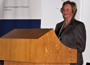 Trine Skymoen, Ambassador of Norway to South Africa. 