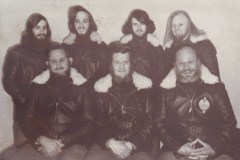 MARION 25 (1968-1969): Back (L-R) Hans Ullrich (Meteorologist), Andre Dirker (Meteorologist), John Wallace-Bradley (Meteorologist), Ronnie Pretorius (Radio Technician); Front: Clarrie Godfrey (Radio Operator), Steve Watt (Officer-in-Charge), Chris Schultz (Medic).