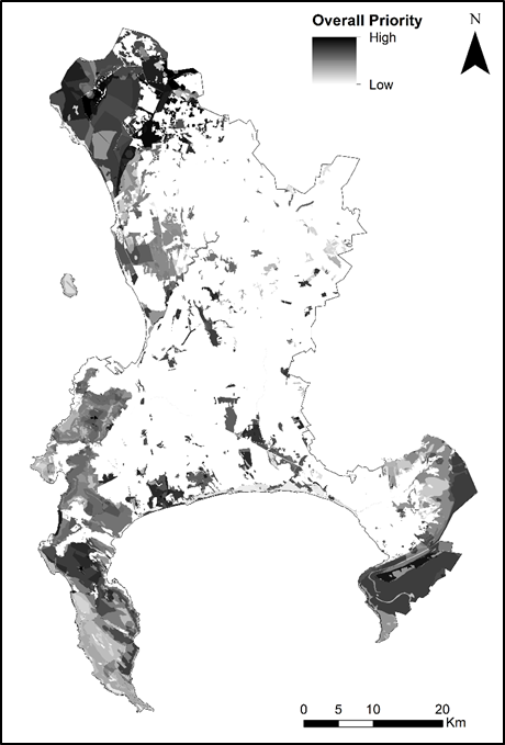 Priority areas for City of Cape Town, South Africa