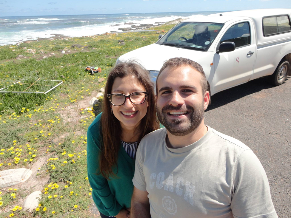 Ana Novoa and Jonatan Rodríguez during fieldwork