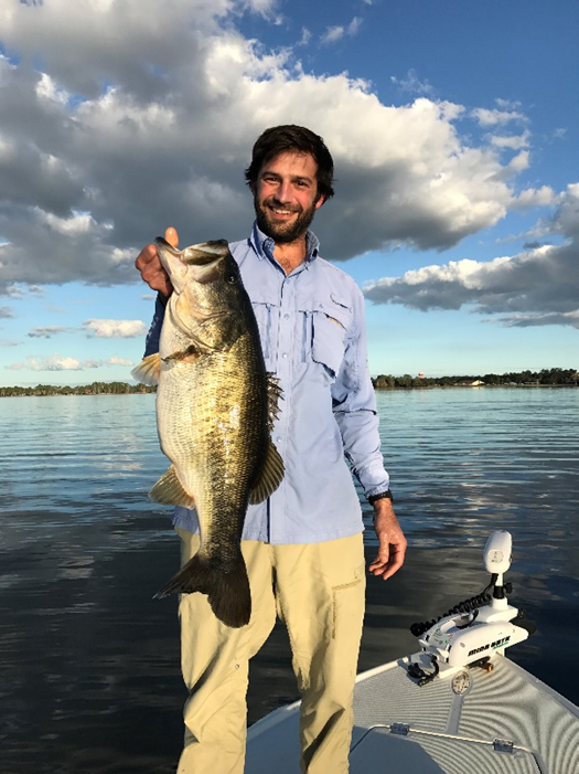 John Hargrove holding a Florida Bass