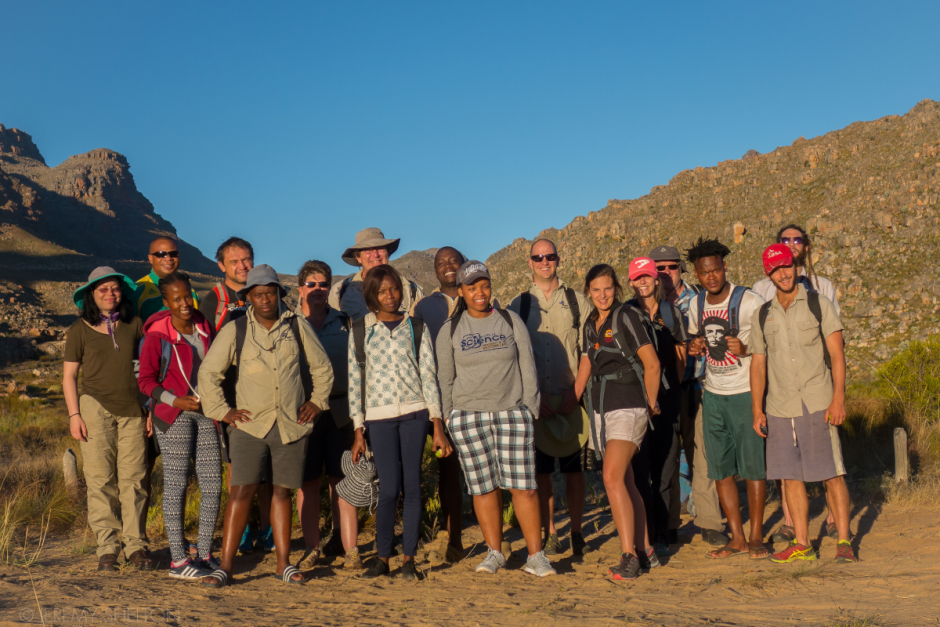 Participants of the three-week field trip in the Cederberg Wilderness Area, January 2017