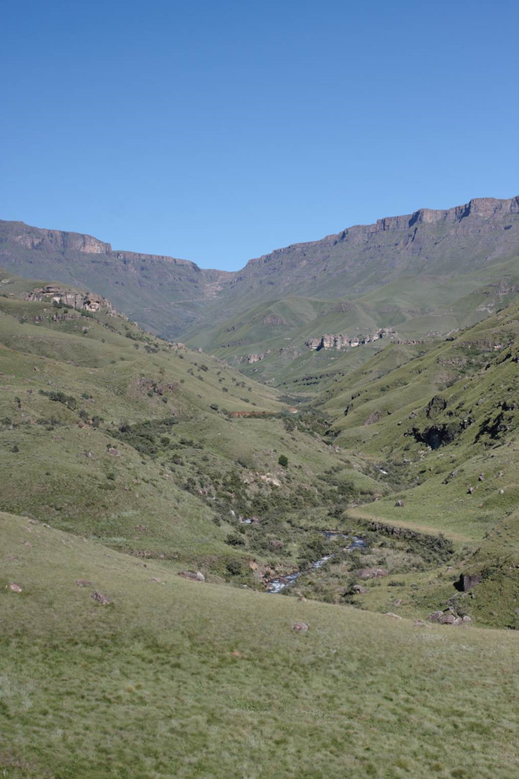 View up the Sani Pass, Maloti-Drakensberg