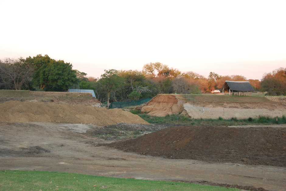 Flood damage to the Skukuza golf course following an extreme period of rainfall in 2012. Events like this one are predicted to increase in future with more variable and extreme rainfall