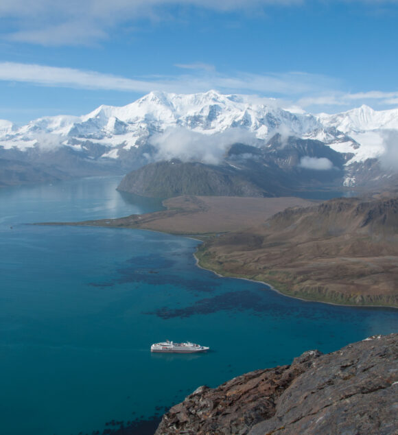 After undergoing biosecurity checks, cruise ship passengers wait to go ashore on South Georgia.