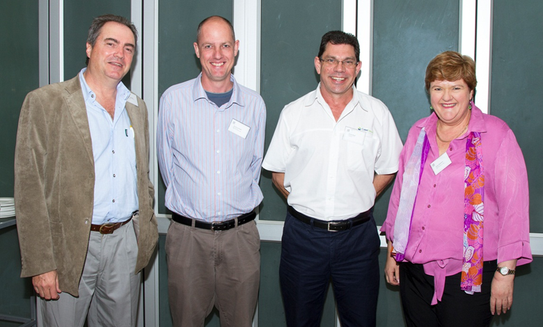 David Richardson (C·I·B), Warren Schmidt (Department of Environmental Affairs, Biosecurity Unit), Ernst Baard (CapeNature) and Kay Montgomery (Department of Environmental Affairs, Biosecurity Unit)