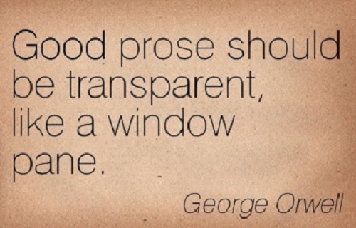 Good Legal Writing of Orwell and Window Panes